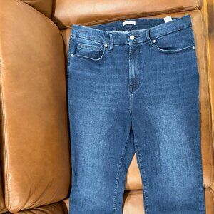 Good American Always Fits Good Classic Jeans Straight Leg Indigo 14-18